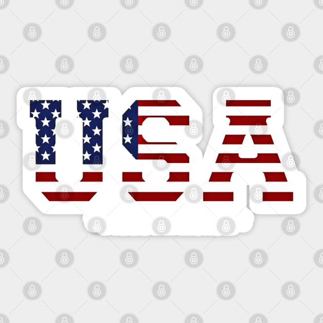 USA Made in America Sticker by IconicTee